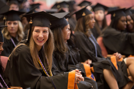 HBU graduation 2015, college, graduate, Houston Baptist University, a charge to the graduates, 2016, 2017, Robert B. Sloan, Dunham Theater
