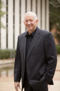 Dr Robert B. Sloan, president of Houston Baptist University, portrait, about President Robert Sloan