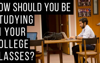 How should you be studying in your college classes?