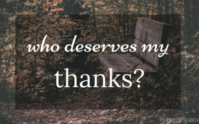 Who deserves my thanks?