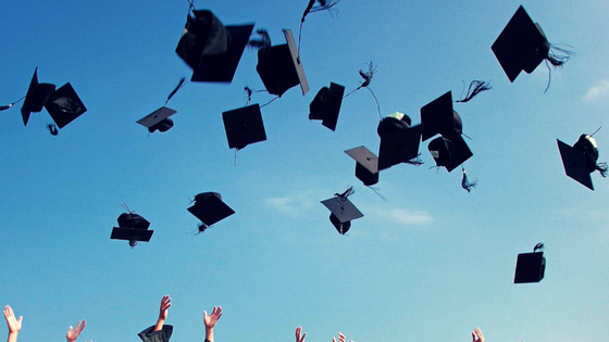 how to prepare for college graduation - graduation caps in air - jobs - internships - resumes - after college life