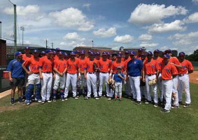 Robert and Sue's grandson with the HBU Baseball Team